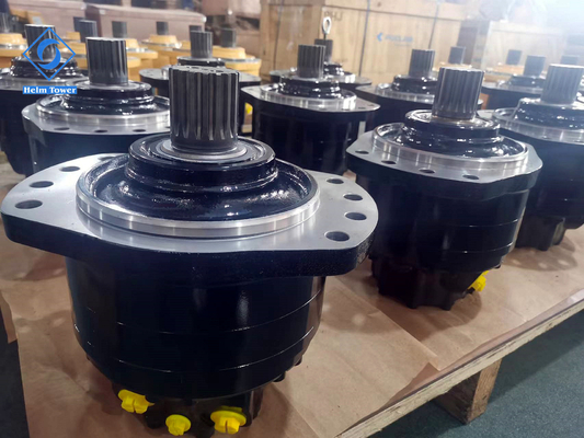 Zwarte 0-150 R/min Poclain MS-serie Hydraulische motor met snelheidsregeling