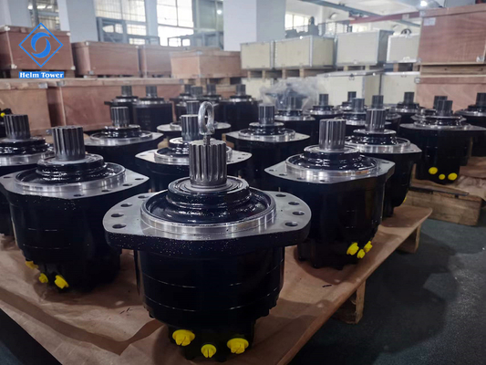 Zwarte 0-150 R/min Poclain MS-serie Hydraulische motor met snelheidsregeling