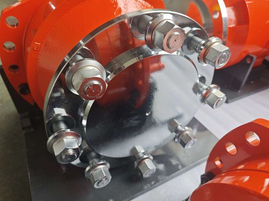 Een-/dubbelversnellingshydraulische zuigermotor met 31,5 MPa nominale druk en hydraulische olie